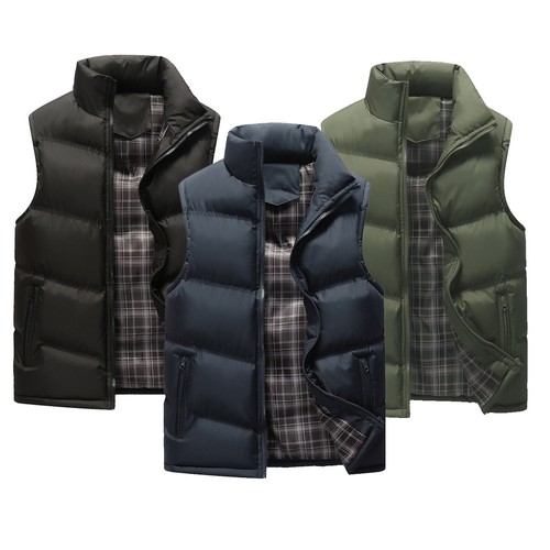 Men quilted padded vest - men's,